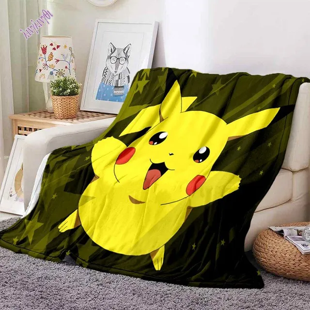 Ultraľahká deka 3D Pikachu 6 75x90cm29x35-in