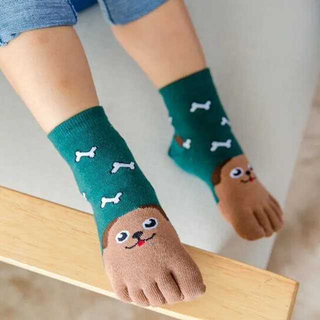 Children's cute finger socks