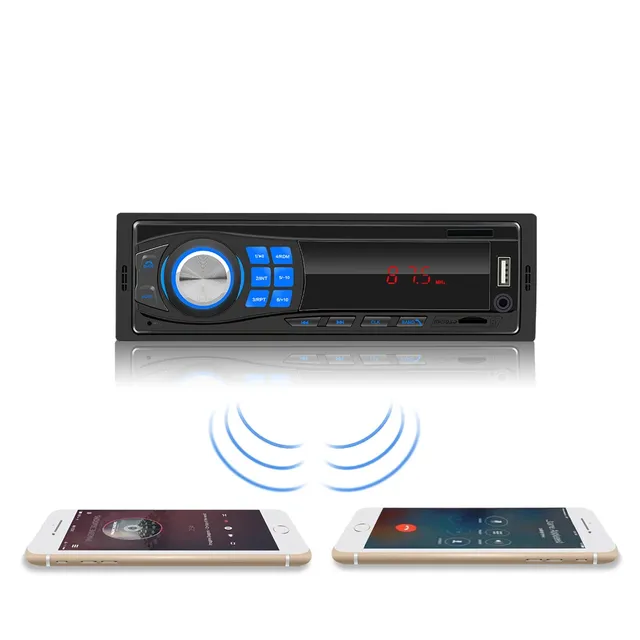 Universal radio with BT connection, USB, AUX, FM, MicroSD - 1DIN connection