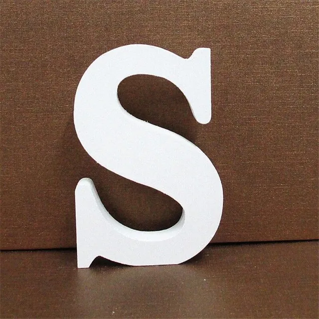 Decorative wooden letter