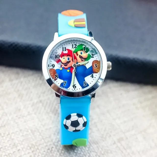 Baby analog watch with Super Mario Bros motif.