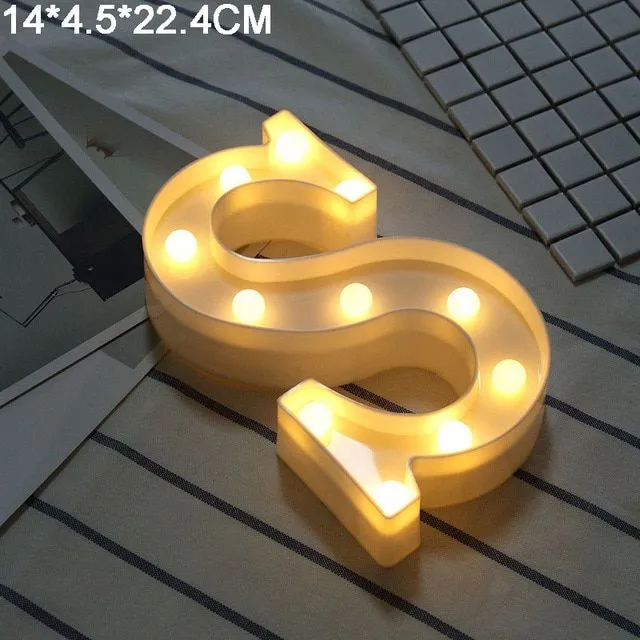 LED light letters