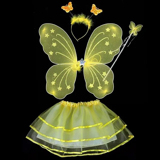 Children's fairy costume yellow