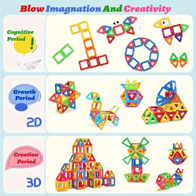 Magnetyczny zestaw: kreatywne uczenie się dla dzieci