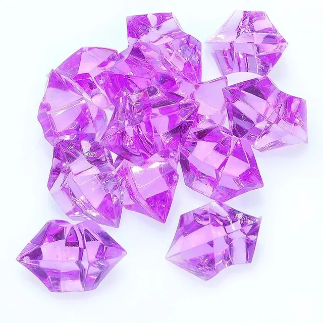 Acrylic crystal gemstones for the decoration of aquariums and vases