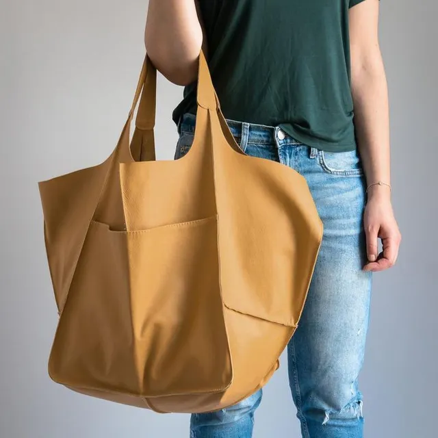 Grand sac tote rétro, uni, sac à bandoulière à fermeture éclair, sacs multifonctionnels