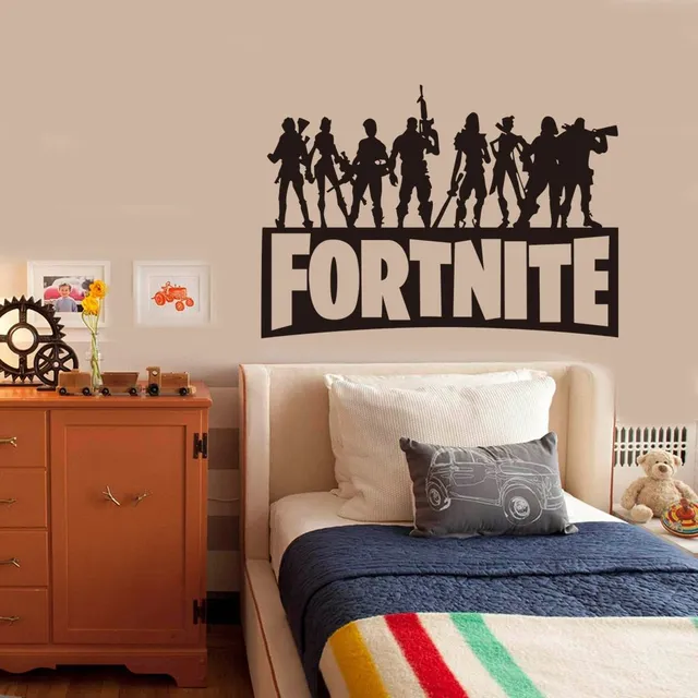 Stylish poster with themes of the popular game Fortnite