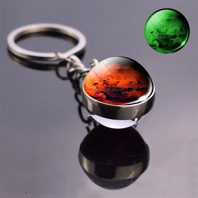 Solar system planets keyring