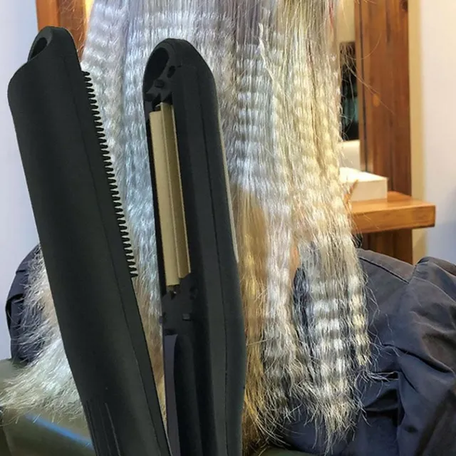 Automatic crepe iron for hair