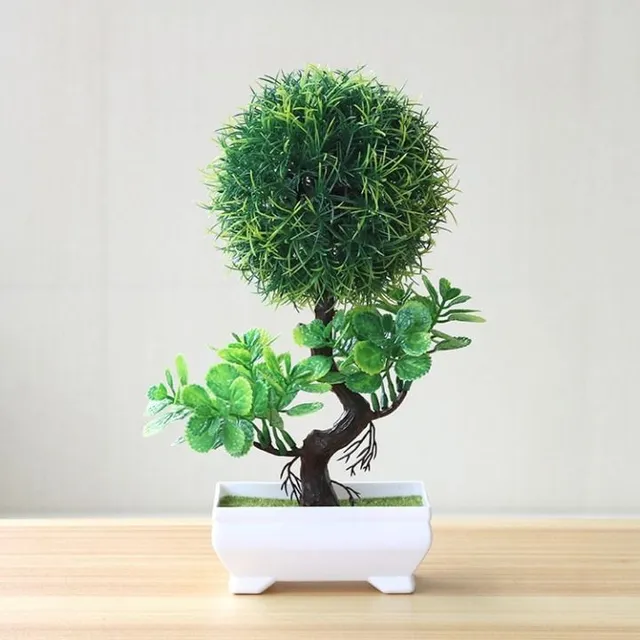 Bonsai artificial decorativ în ghiveci