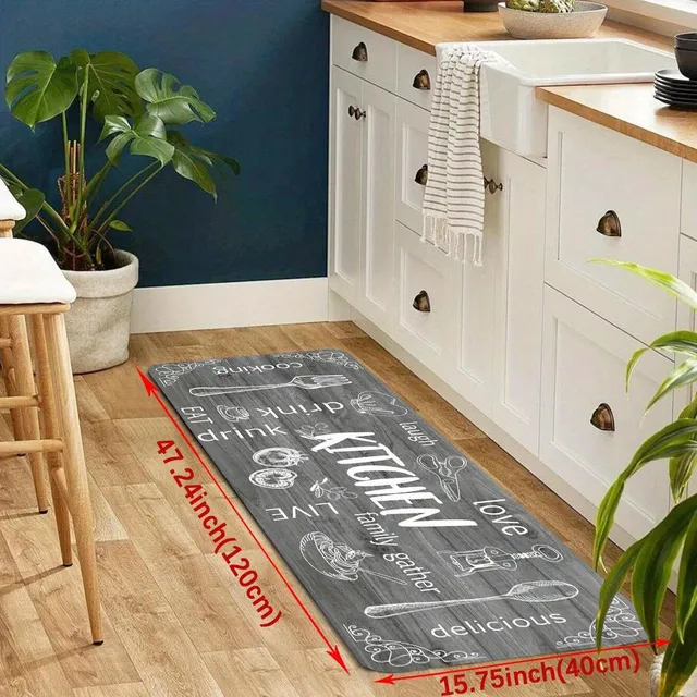 Oilproof kitchen rug