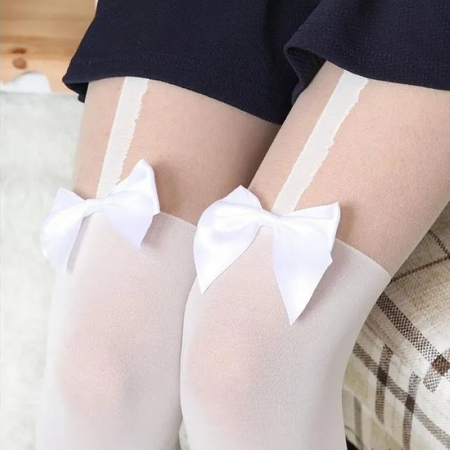 Sexy nylons with bow bow Bow