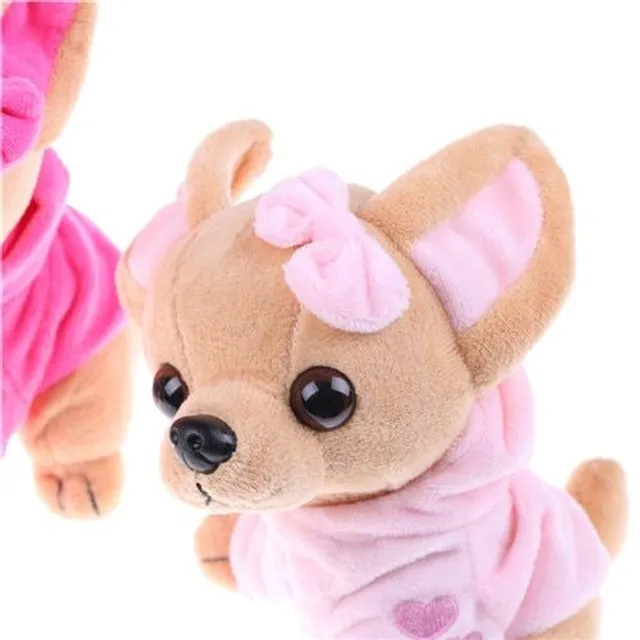Plush cute chihuahua with outfit - more variants