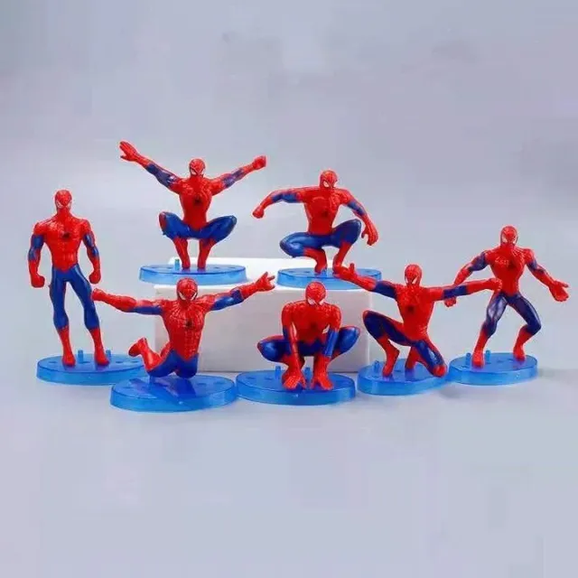Trendy sada dekoračních předmětů na dort - Spiderman