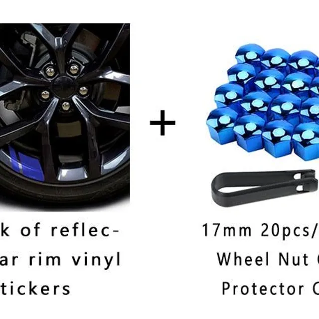 Love615---19/17mm 20szt/car wheel nut cover set