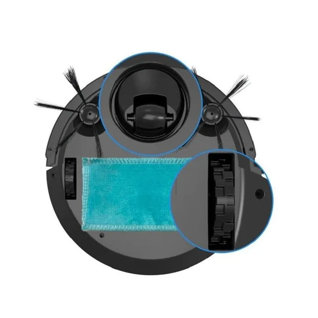 Robotic vacuum cleaner with mop