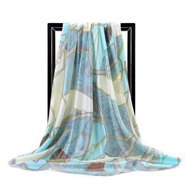 Ladies luxury square scarf