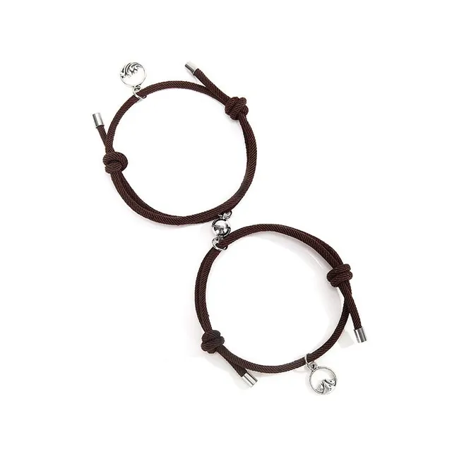 Magnetic prose bracelet for pairs - 2 pieces