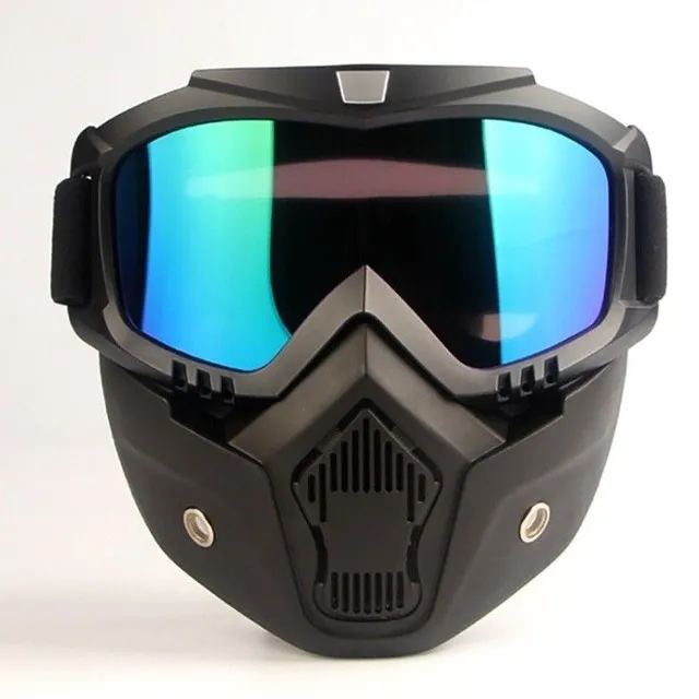 Moto glasses with mask