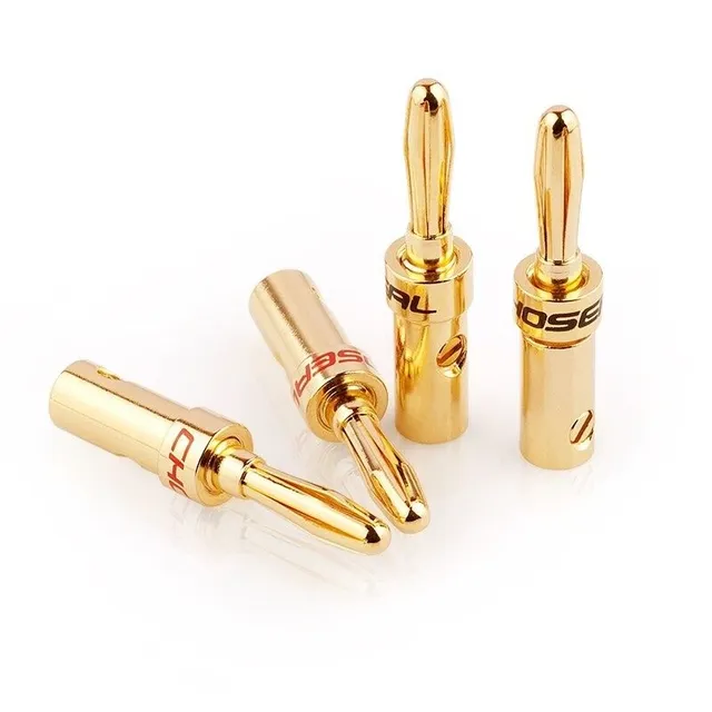 Audio jack connector type banana 4 pcs