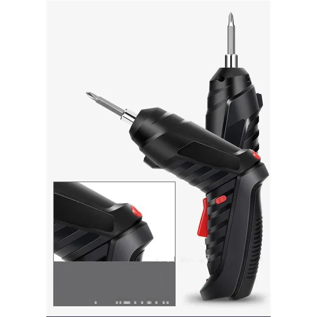 Aku screwdriver 3.6 V with USB rechargeable battery and kit