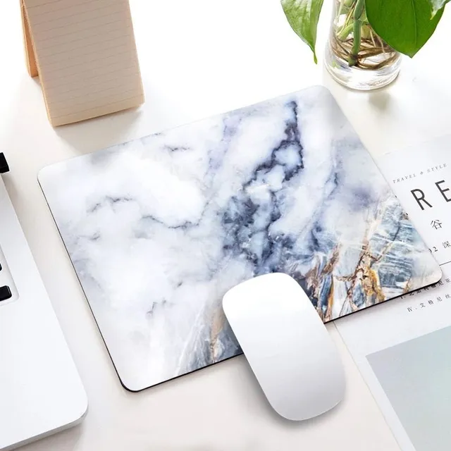 Mouse pad in marble design