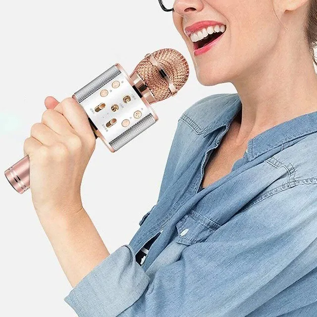 Bezprzewodowy mikrofon karaoke Bluetooth z funkcją nagrywania