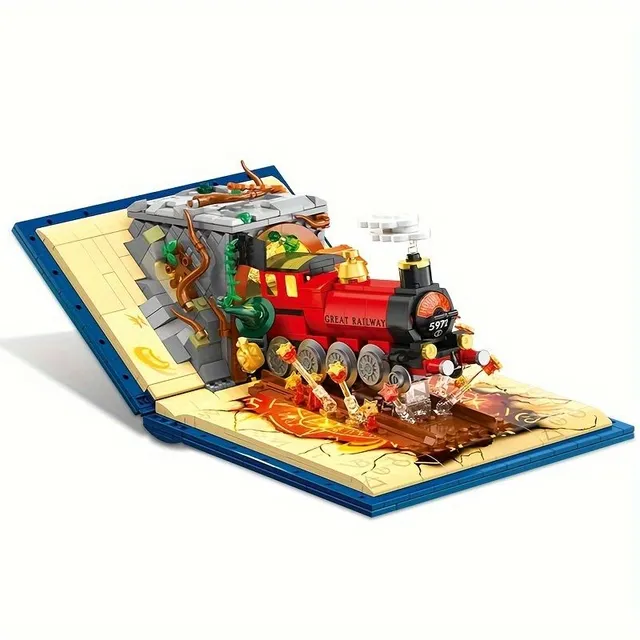 889 Pieces of Train kit With Book