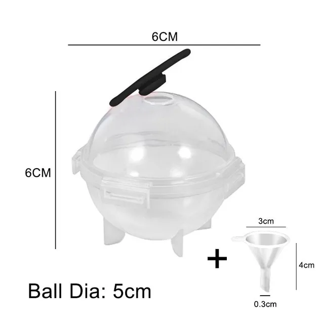 Round mould for creating an ice ball to cool the drink