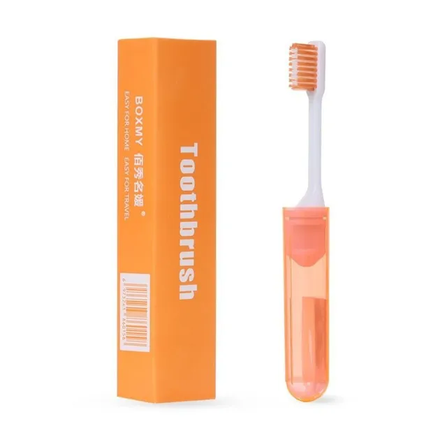 Practical foldable travel toothbrush - several colour variants