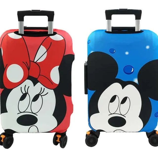 Luxury children's suitcase cover Minnie / Mickey