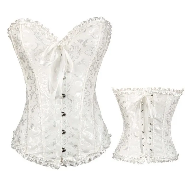 Ladies trendy corset with ruffle pattern Alvarez