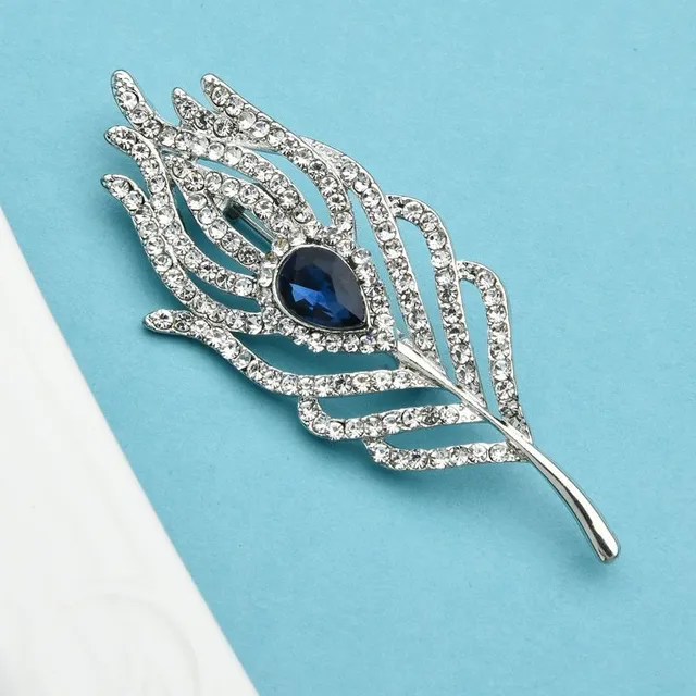 Luxury ladies brooch Feathers