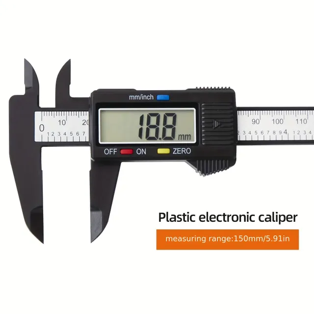 Digital sliding meters with large LCD display and automatic switching off