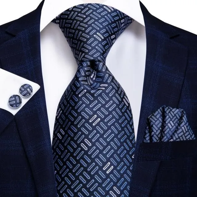 Luksusowy jedwabny krawat męski sn-3259