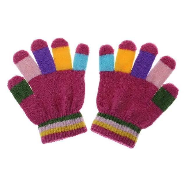 Children's colour gloves A126