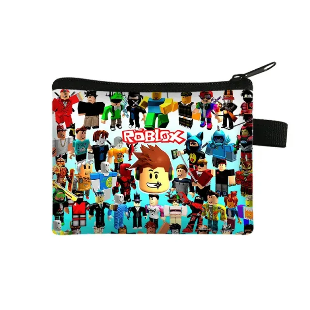 Unisex children's zipper wallet with themes of popular Roblox characters