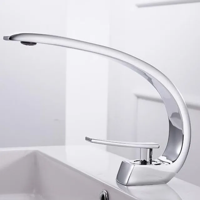 Modern Crane Single Handle Basin Faucet