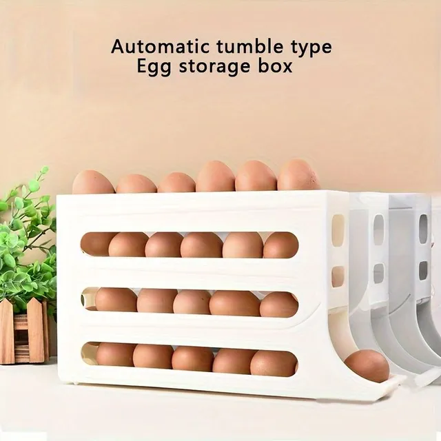 Storage box for eggs to fridge with large capacity for kitchen