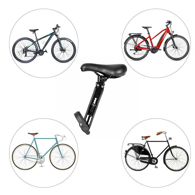 Child-adjustable bicycle seat and handlebars for mountain bike