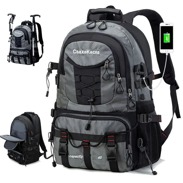 Men's waterproof backpack for travel, climbing, hiking and outdoor sports