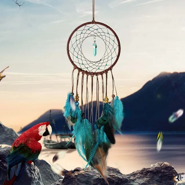 Colourful dream catcher with feathers Mi1350