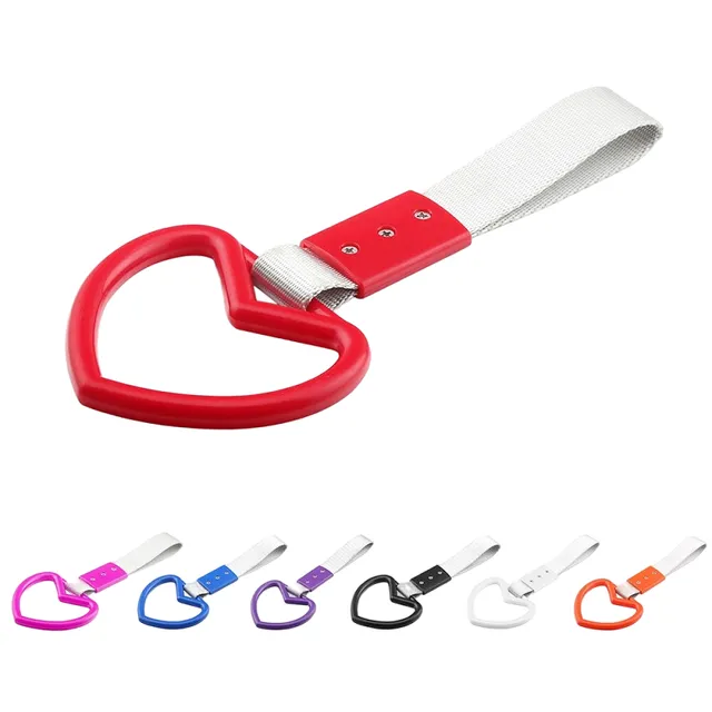 Strap with a car handle in the shape of a heart