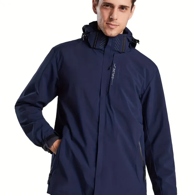 Veste imperméable légère pour homme - capuche et matériau respirant pour activités de plein air