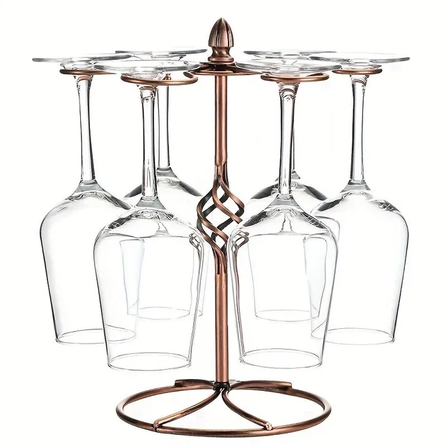 1pc Retro metal holder for wine glasses, wine cup stand Freestading, stopwatch storage Air drying system for kitchen Dining room Bar Restaurant