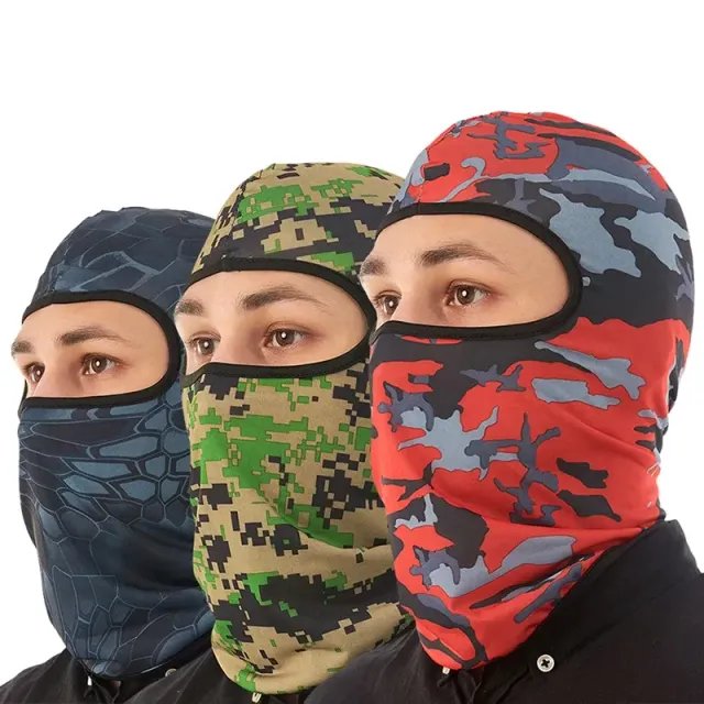 Motorcycle cycling mask with fast-drying lycro neck