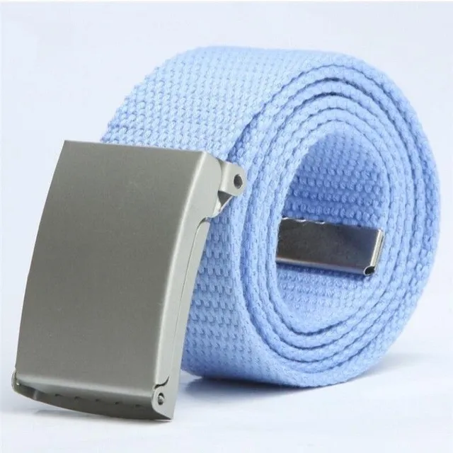 Fabric belt white 125 cm Michele latkovy-pasek-svetle-modra 105-cm