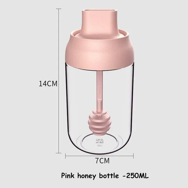 Oil / sauce / syrup / vinegar dispenser Leak-proof glass bottle with automatic lid opening