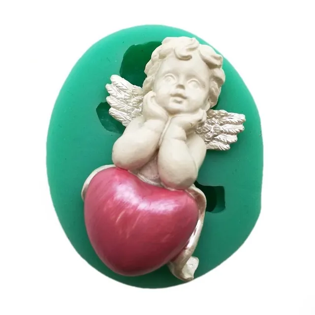 3D silicone mould in the shape of an angel