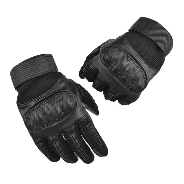 Motorkárske čierne protišmykové rukavice